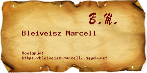Bleiveisz Marcell névjegykártya